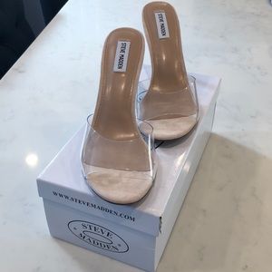Steve Madden Erin clear heels